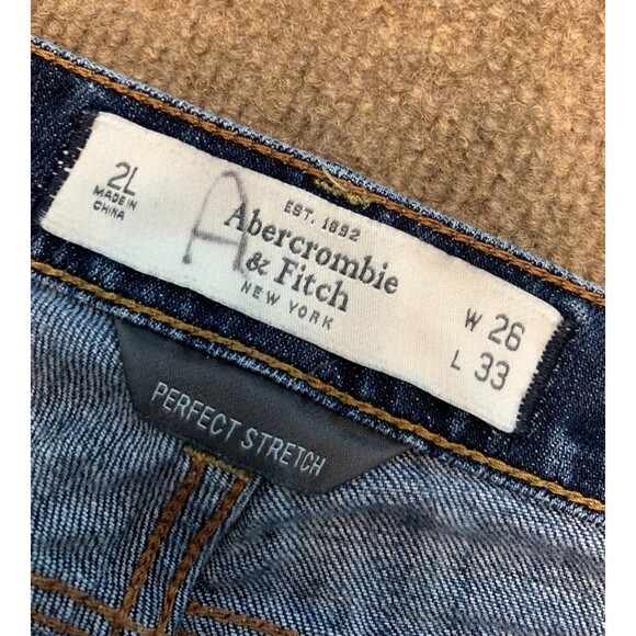 Abercrombie & Fitch Jeans Womens 2 Long Brett Perfect Stretch Low Rise Y2K Denim - Picture 7 of 9